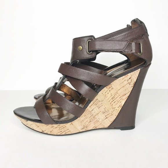 Charles David Shoes - Charles David | Leather 'Glad' Platform Cork Wedge